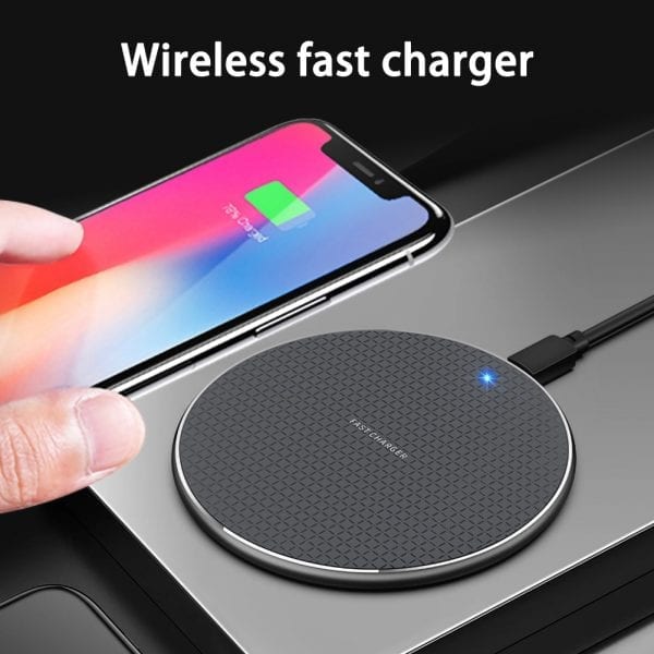 15W Fast Wireless Charging Pad – Slim, Safe & Compatible with All Qi Devices