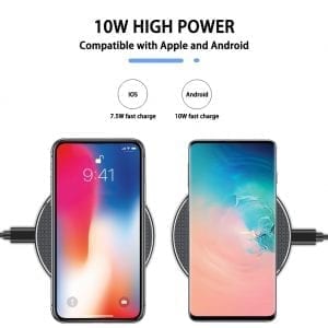 15W Fast Wireless Charging Pad – Slim, Safe & Compatible with All Qi Devices