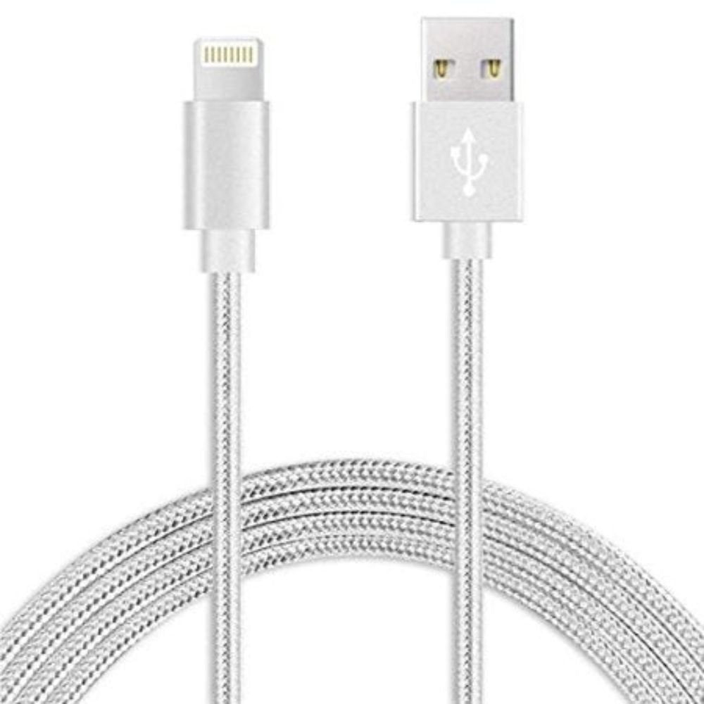 10FT Long Fast Charging Cable for iPhone – Durable, Tangle-Free Nylon Braided Cord